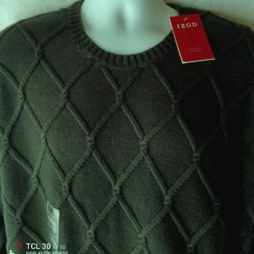 Men's Green Crewneck Sweater Size XXL NWT